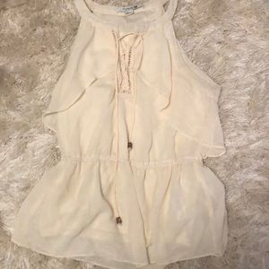 Cream forever 21 tank